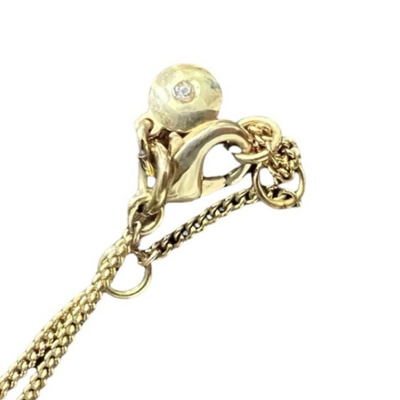 J Crew Pink Floral Gold Tassel Necklace - Picture 3 of 3